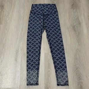 Aerie Chill Play Move Printed Leggings with Foil Detail